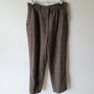 Blass sport vintage wool plaid trousers